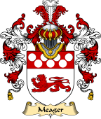 English Family Coat of Arms (v.25) Meager