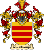 English Family Coat of Arms (v.25) Muschamps