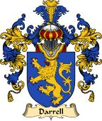 English Family Coat of Arms (v.25) Darrell