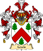 Welsh Family Coat of Arms (v.25) Lewis (of Abergavenny, Monmouthshire)