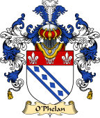 Irish Family Coat of Arms (v.25) O'Phelan or Faolain