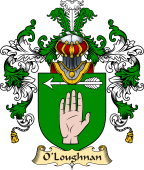 Irish Family Coat of Arms (v.25) O'Loughnan