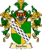 English Family Coat of Arms (v.25) Sparke (s)