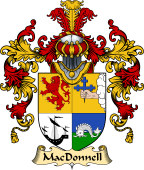 Irish Family Coat of Arms (v.25) MacDonnell (of the Glens)