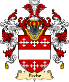 English Family Coat of Arms (v.25) Peche