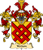 English Family Coat of Arms (v.25) Verdon