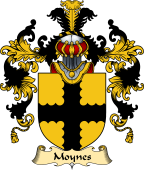 English Family Coat of Arms (v.25) Mohun or Moynes