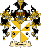 Irish Family Coat of Arms (v.25) Glennon or Glenane