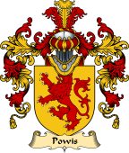 English Family Coat of Arms (v.25) Powis or Powys