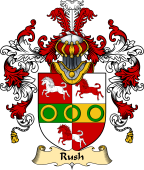 English Family Coat of Arms (v.25) Rush