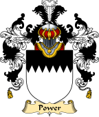 Irish Family Coat of Arms (v.25) Power or LePoer