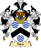 English Family Coat of Arms (v.25) Sikes or Sykes