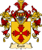 English Family Coat of Arms (v.25) Evett