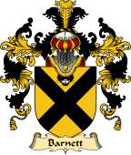 English Family Coat of Arms (v.25) Barnett