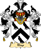 Welsh Family Coat of Arms (v.25) Rhys (AP Sir GRUFFUDD)