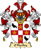 Irish Family Coat of Arms (v.25) O'Hartley or Hartily