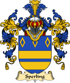 English Family Coat of Arms (v.25) Sperling or Spurling