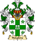 English Family Coat of Arms (v.25) Hodgkins or Hodgkinson