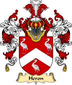 English Family Coat of Arms (v.25) Heron