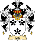 English Family Coat of Arms (v.25) Toll or Tolle