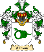 Irish Family Coat of Arms (v.25) O'Drone or Dron