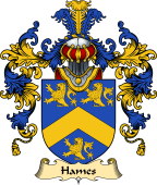 English Family Coat of Arms (v.25) Hammes or Hames