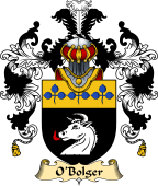 Irish Family Coat of Arms (v.25) O'Bolger or Boulger