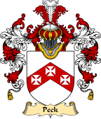 English Family Coat of Arms (v.25) Peck