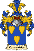 French Family Coat of Arms (v.23) for Courvoisier