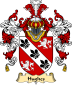 Welsh Family Coat of Arms (v.25) Hughes (Desc. from Hughes of Caernarfon)