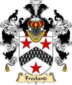 English Family Coat of Arms (v.25) Freeland