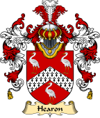 Irish Family Coat of Arms (v.25) Hearon or Hearn