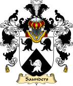 English Family Coat of Arms (v.25) Saunders