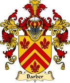 English Family Coat of Arms (v.25) Barber