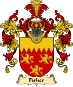 English Family Coat of Arms (v.25) Fisher