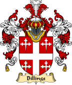 English Family Coat of Arms (v.25) Billings