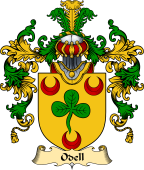 Irish Family Coat of Arms (v.25) Odell