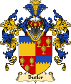 Irish Family Coat of Arms (v.25) Butler