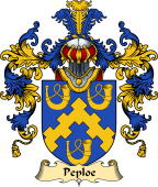 English Family Coat of Arms (v.25) Peploe