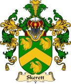 Irish Family Coat of Arms (v.25) Skereth or Skerett