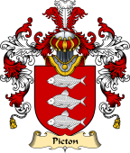 Welsh Family Coat of Arms (v.25) Picton (of Pembrokeshire)