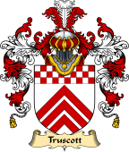 English Family Coat of Arms (v.25) Truscott or Truscoat