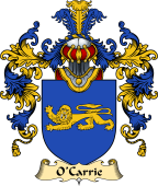 Irish Family Coat of Arms (v.25) O'Carrie or Carry