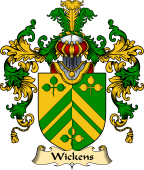 English Family Coat of Arms (v.25) Wickens or Wiggins