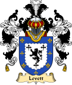 English Family Coat of Arms (v.25) Levett or Leavett