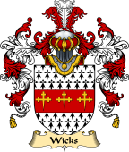 English Family Coat of Arms (v.25) Wicks