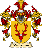 English Family Coat of Arms (v.25) Waterman