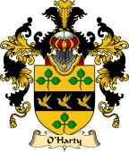 Irish Family Coat of Arms (v.25) O'Harty