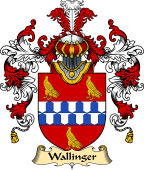 English Family Coat of Arms (v.25) Wallinger or Wellinger