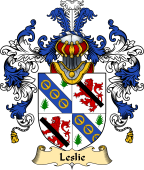 Irish Family Coat of Arms (v.25) Leslie